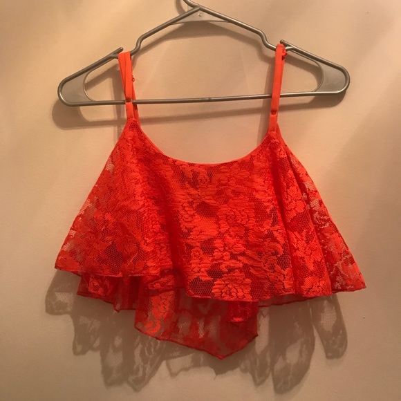 Wet Seal Women's Lace Crop Tank - Picture 2 of 3